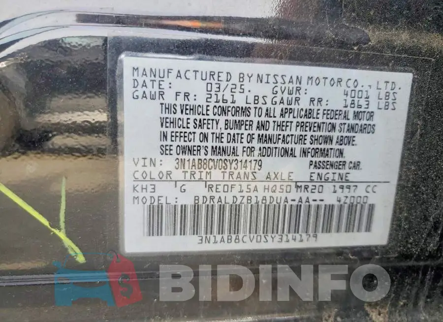 3N1AB8CV0SY314179 Photo# 12