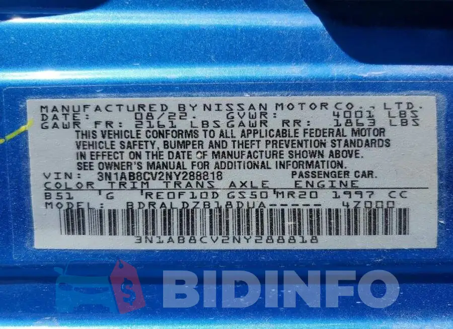 3N1AB8CV2NY288818 Photo# 12