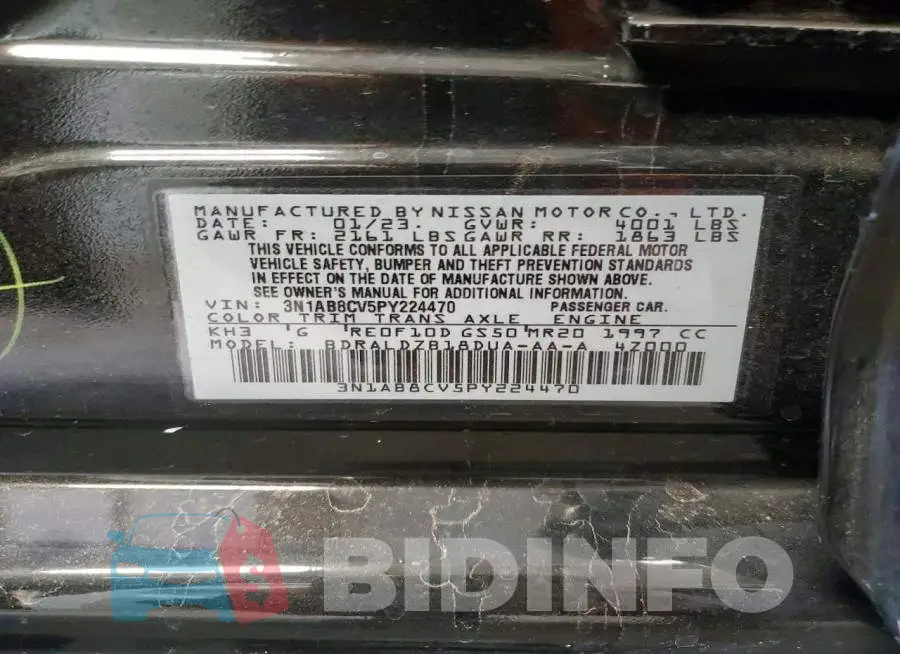 3N1AB8CV5PY224470 Photo# 12