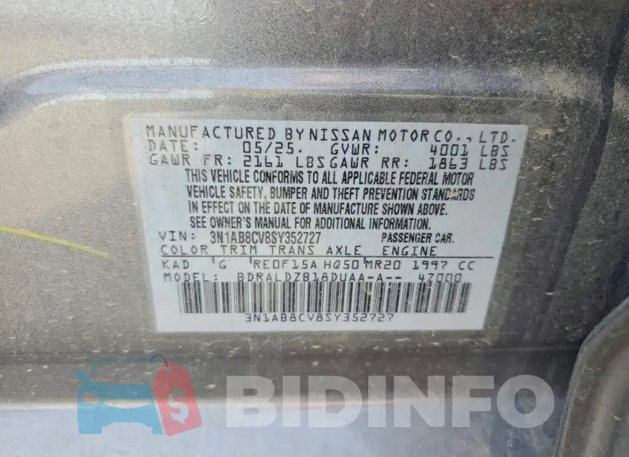 3N1AB8CV8SY352727 Photo# 12