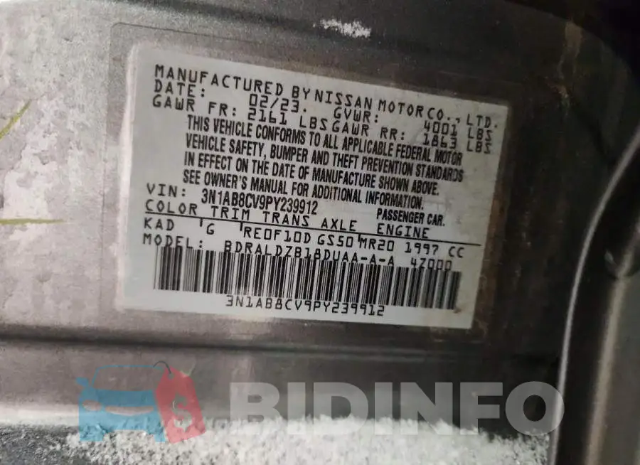 3N1AB8CV9PY239912 Photo# 13