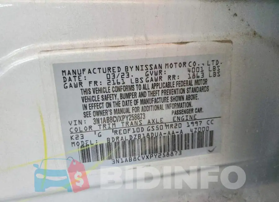 3N1AB8CVXPY258873 Photo# 12