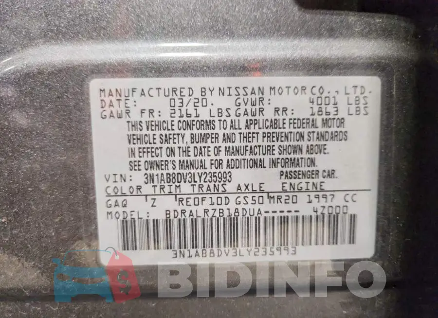 3N1AB8DV3LY235993 Photo# 13
