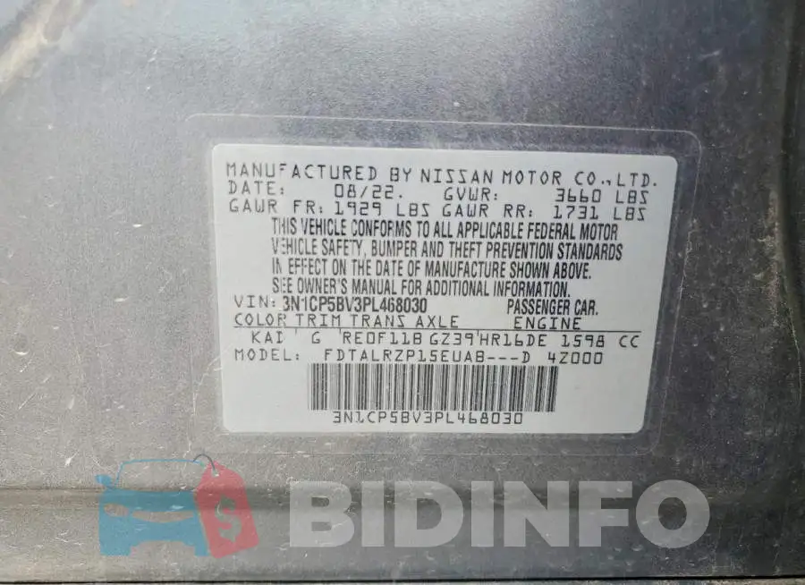 3N1CP5BV3PL468030 Photo# 13