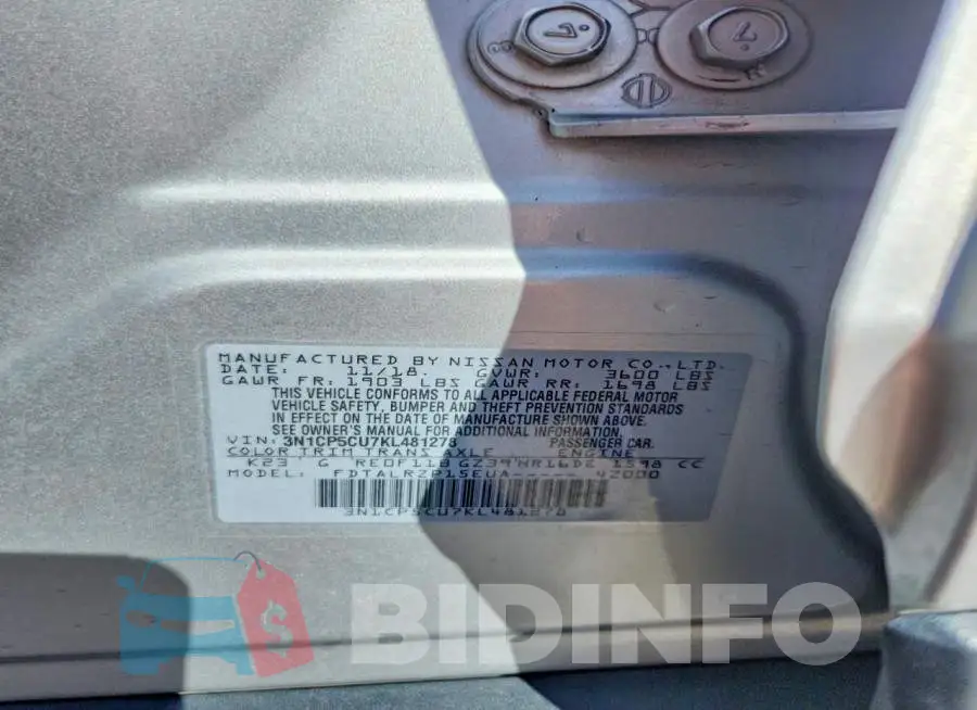 3N1CP5CU7KL481278 Photo# 13