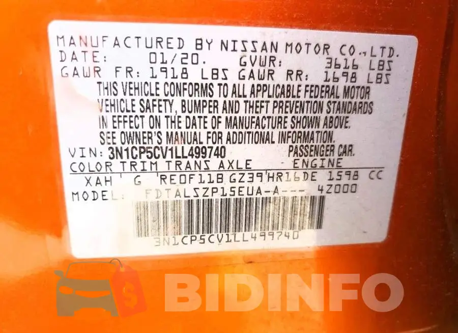 3N1CP5CV1LL499740 Photo# 13