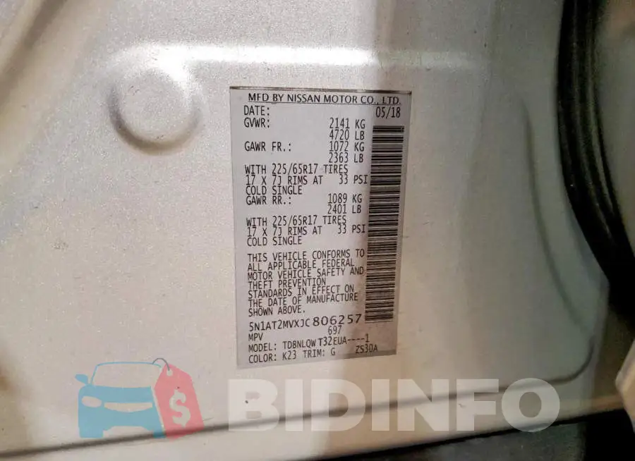 5N1AT2MVXJC806257 Photo# 13