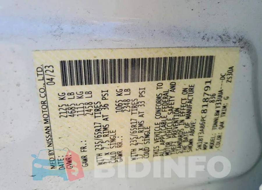 5N1BT3AB6PC818791 Photo# 14