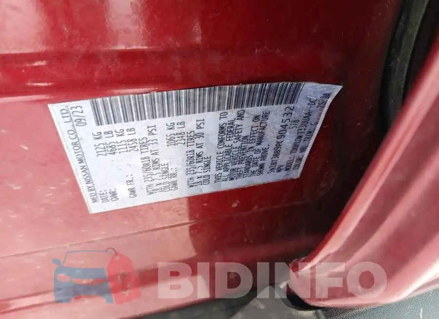 5N1BT3BB9PC904532 Photo# 12