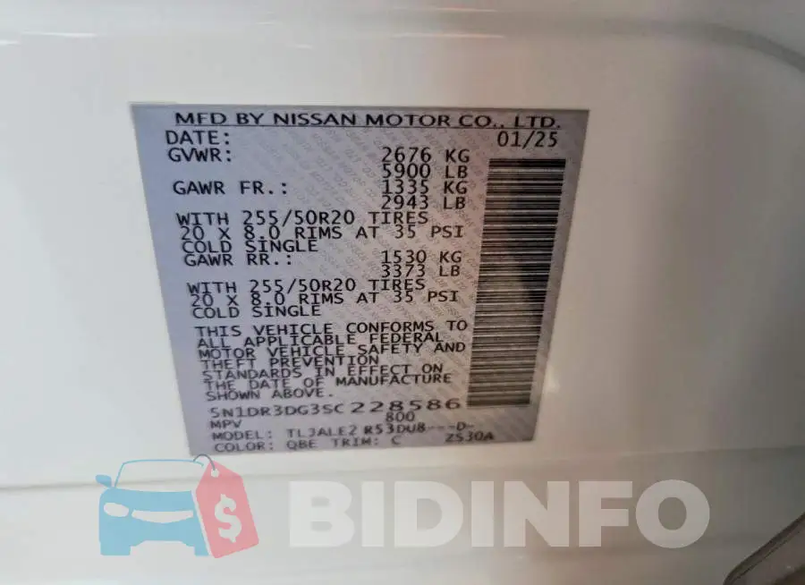 5N1DR3DG3SC228586 Photo# 14