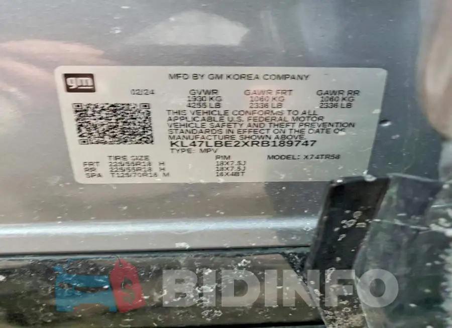 KL47LBE2XRB189747 Photo# 13
