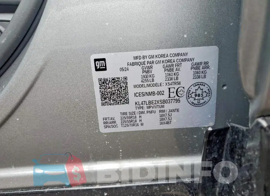 KL47LBE2XSB037795 Photo# 14
