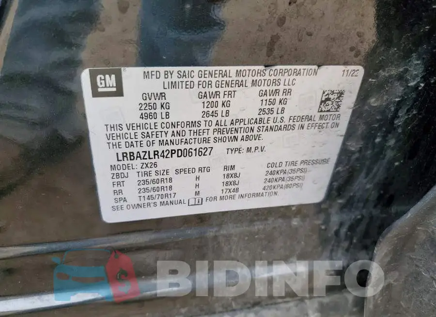 LRBAZLR42PD061627 Photo# 12