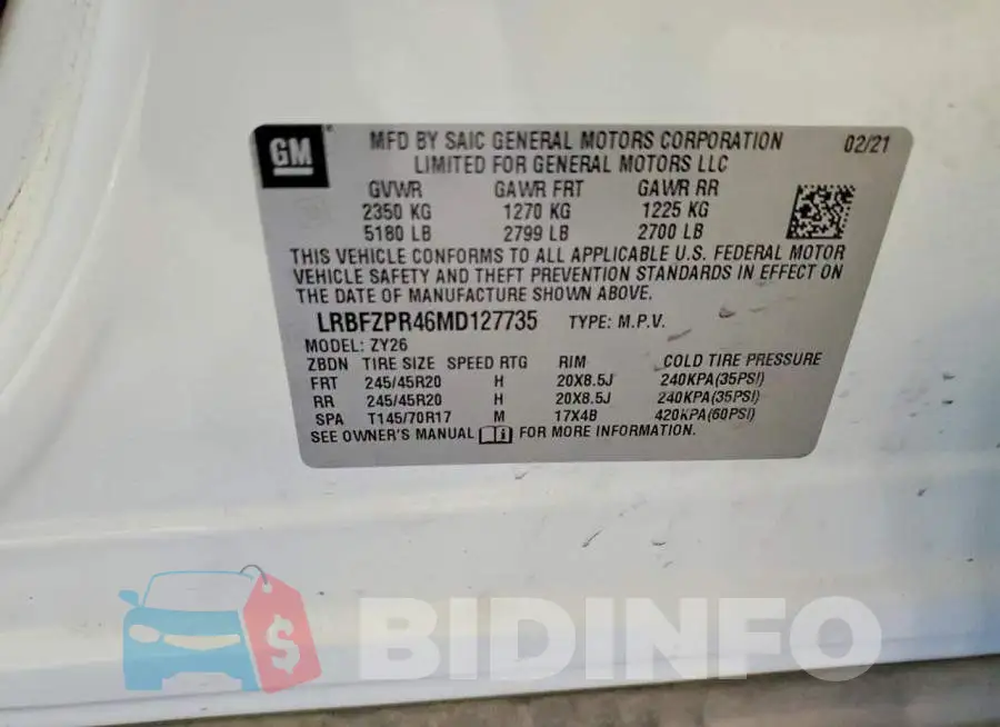 LRBFZPR46MD127735 Photo# 13