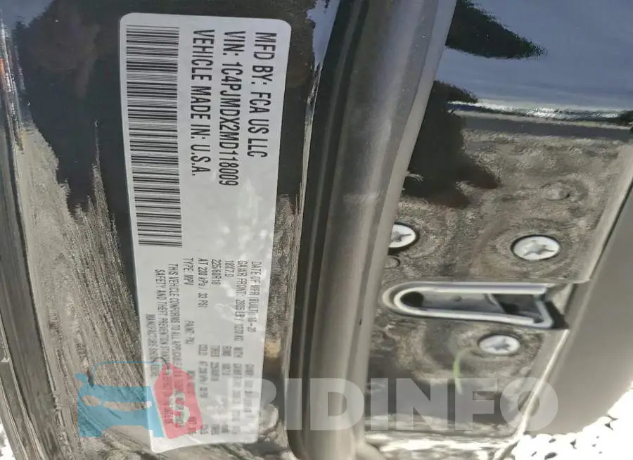 1C4PJMDX2MD118009 Photo# 14