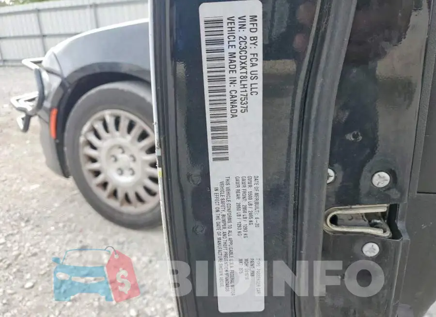 2C3CDXKT8LH175375 Photo# 12