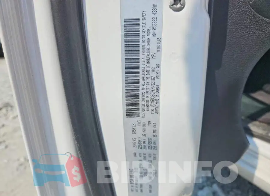 2C4RDGEG7KR712167 Photo# 13