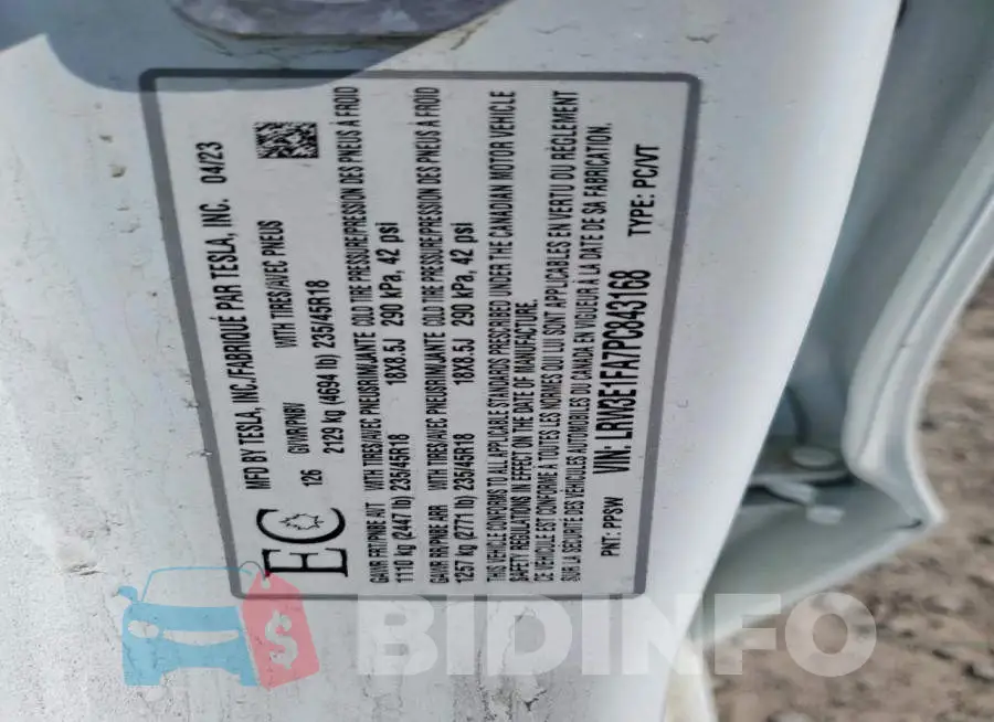 LRW3E1FA7PC843168 Photo# 13