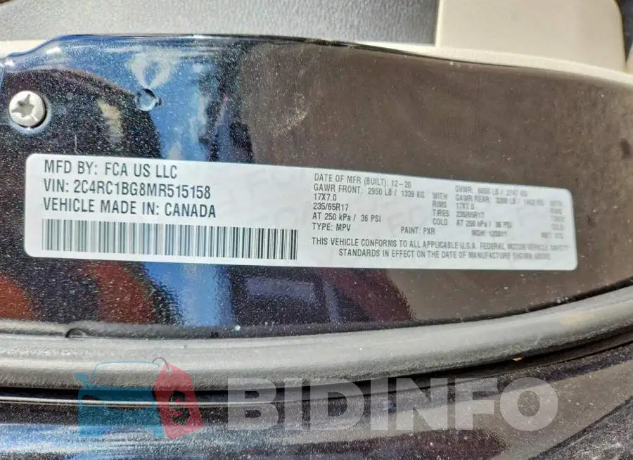 2C4RC1BG8MR515158 Photo# 13