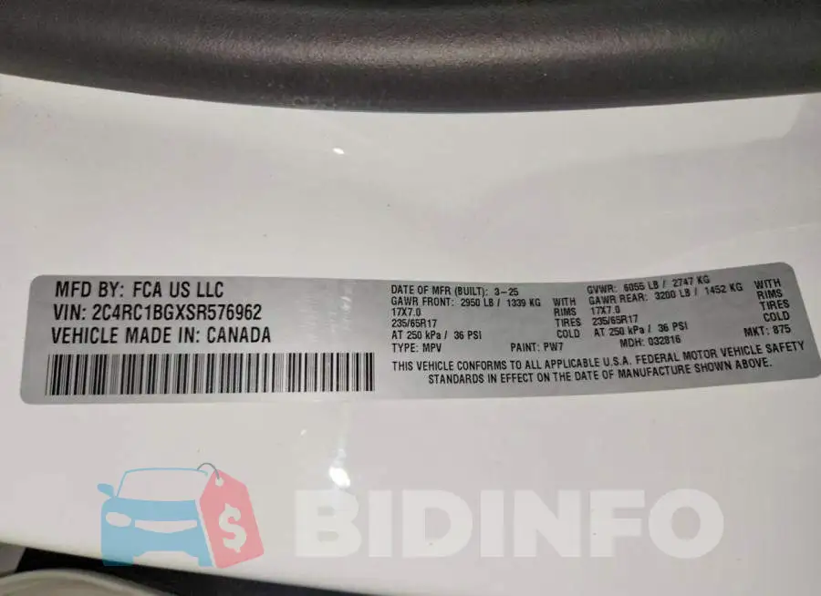 2C4RC1BGXSR576962 Photo# 13