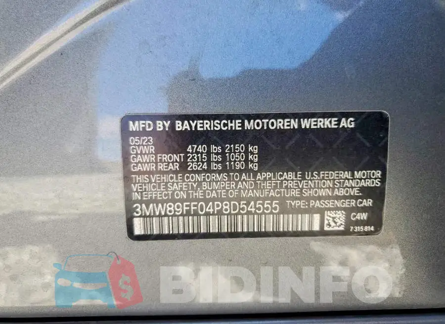 3MW89FF04P8D54555 Photo# 13