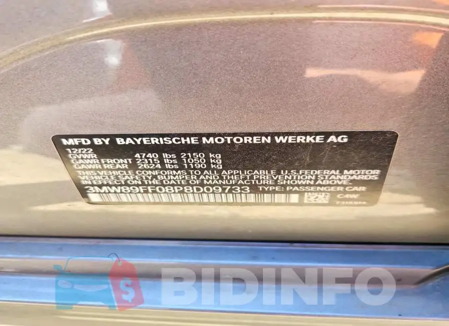 3MW89FF08P8D09733 Photo# 12