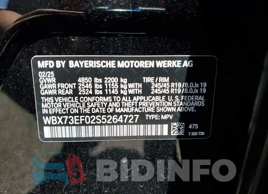 WBX73EF02S5264727 Photo# 13