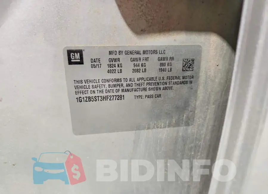 1G1ZB5ST3HF277281 Photo# 12