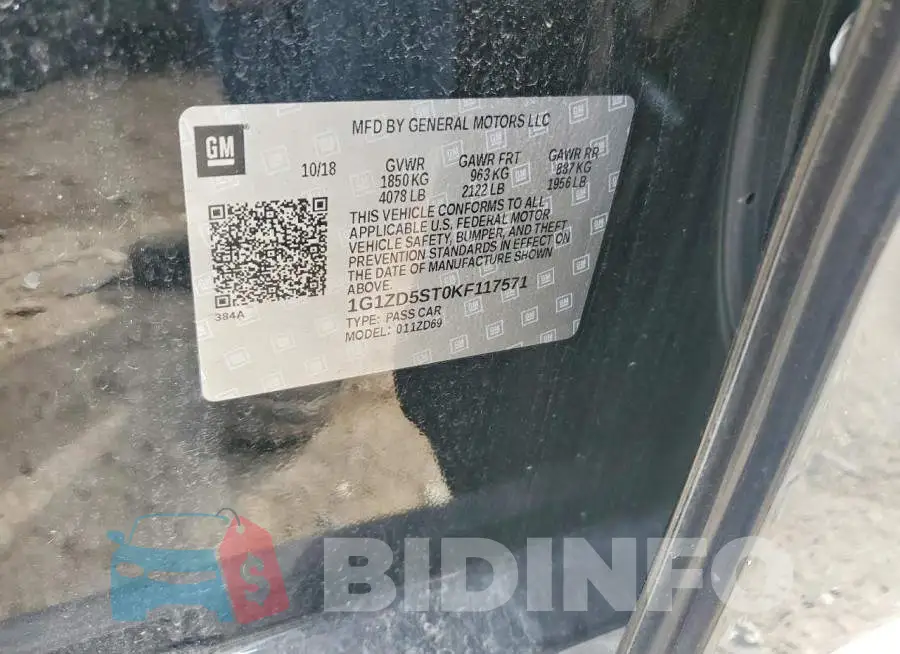 1G1ZD5ST0KF117571 Photo# 12