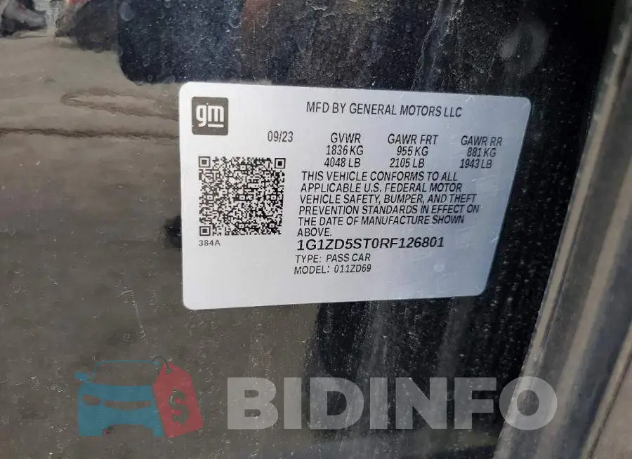 1G1ZD5ST0RF126801 Photo# 12