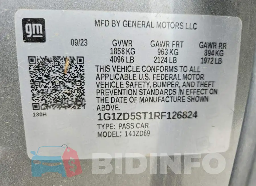 1G1ZD5ST1RF126824 Photo# 13