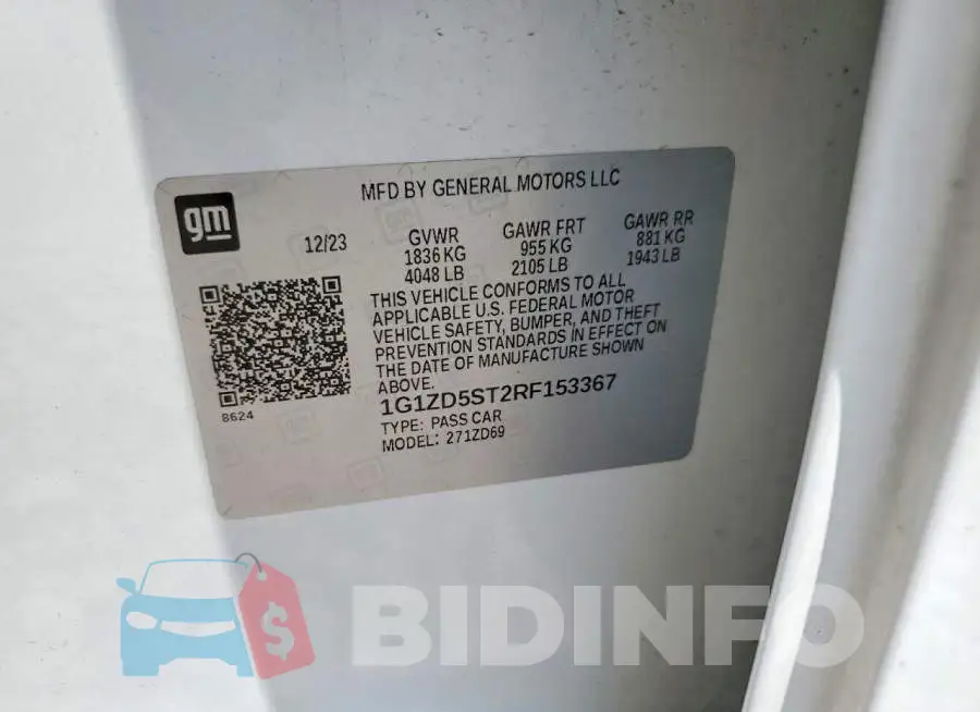 1G1ZD5ST2RF153367 Photo# 12