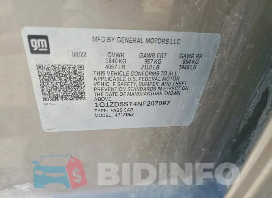 1G1ZD5ST4NF207097 Photo# 12