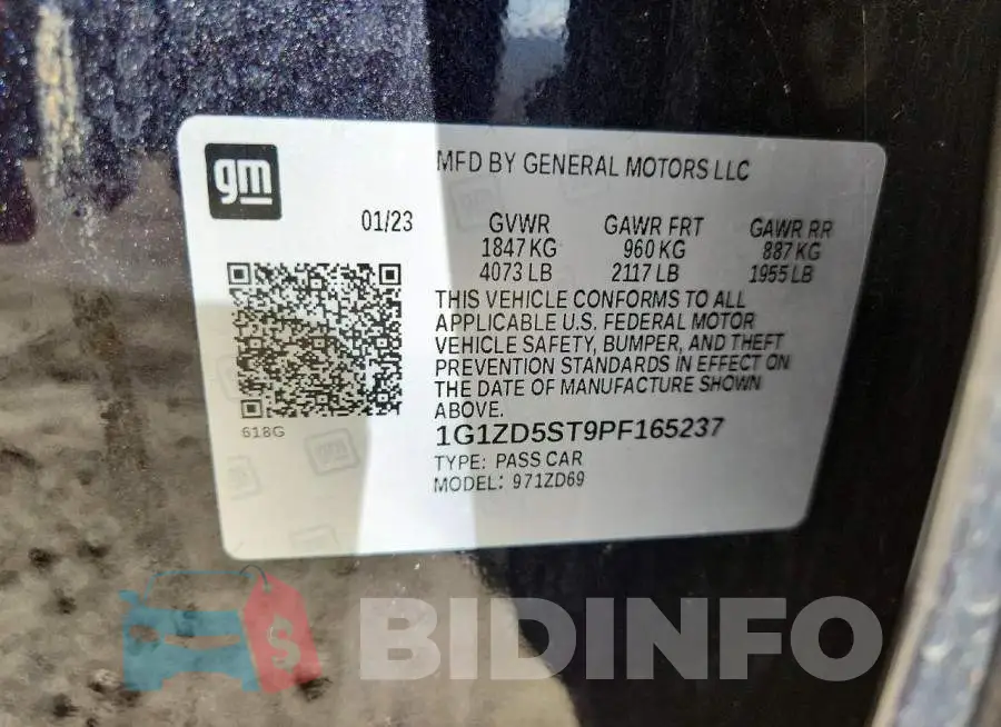 1G1ZD5ST9PF165237 Photo# 13