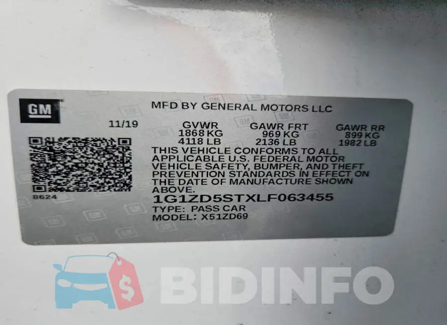 1G1ZD5STXLF063455 Photo# 12