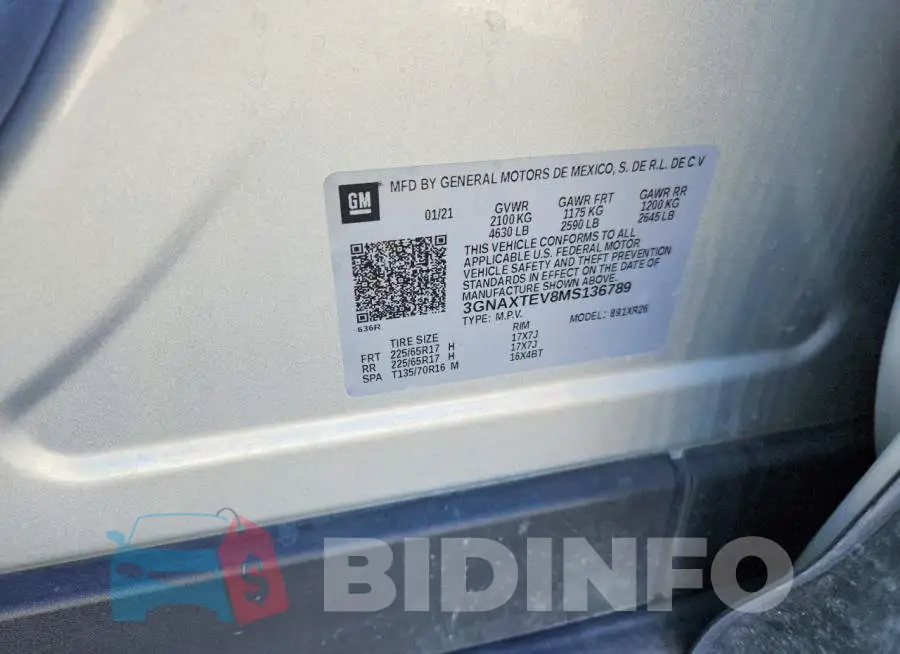 3GNAXTEV8MS136789 Photo# 12