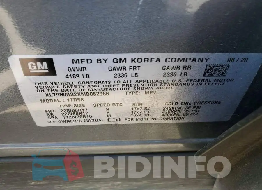 KL79MMS2XMB052986 Photo# 13