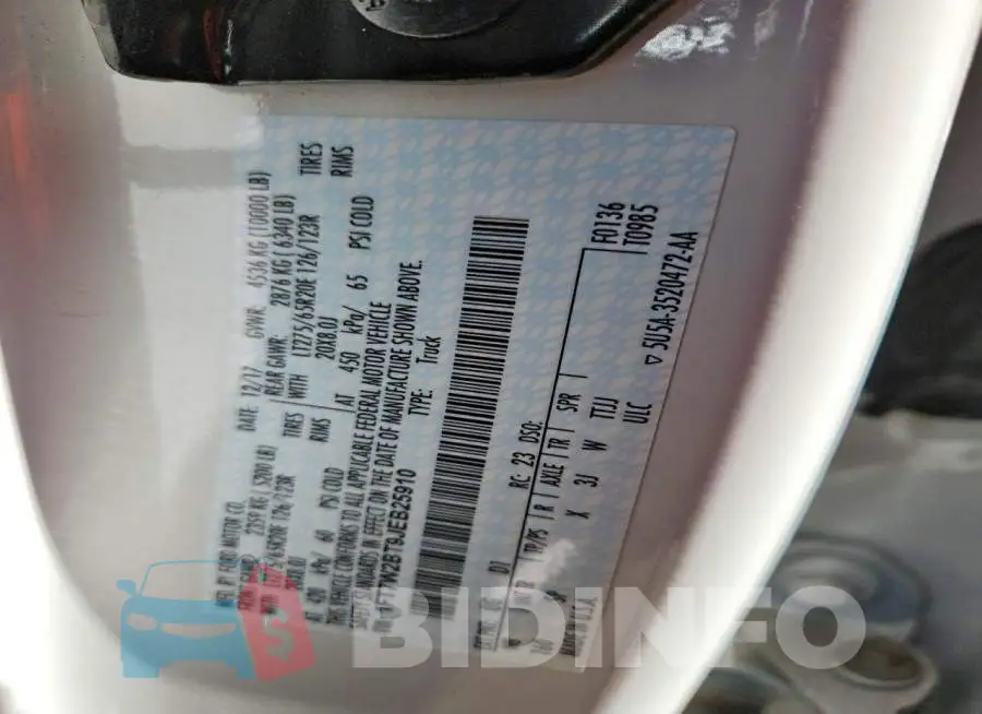 1FT7W2BT9JEB25910 Photo# 12