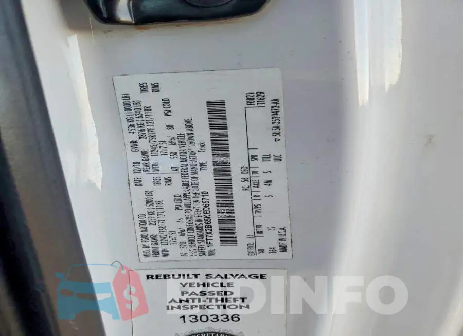 1FT7X2B65KED65710 Photo# 12