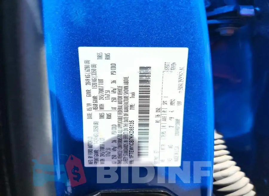 1FTEW1CB7KKD85135 Photo# 12