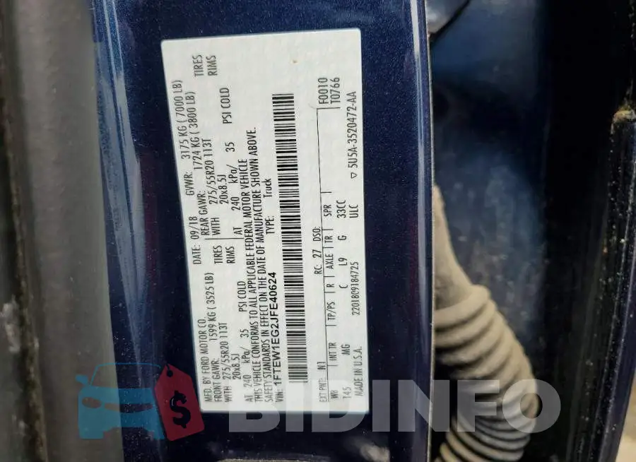 1FTEW1EG2JFE40624 Photo# 12