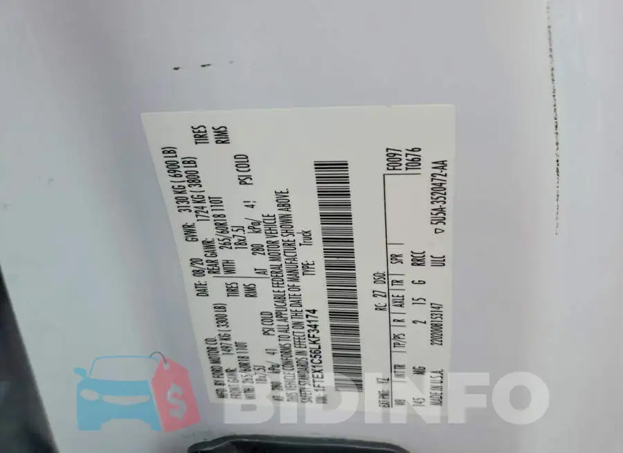 1FTEX1C56LKF34174 Photo# 12