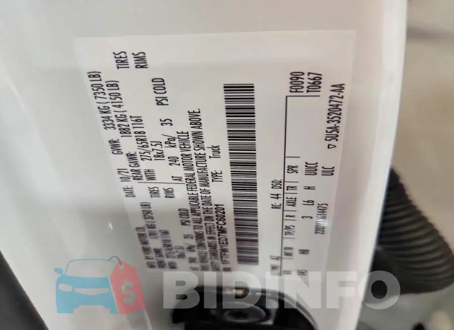 1FTFW1ED7MFC60201 Photo# 12