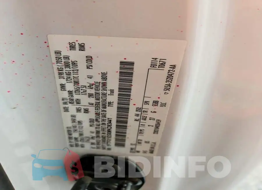 1FTFX1E5XMKD83441 Photo# 12