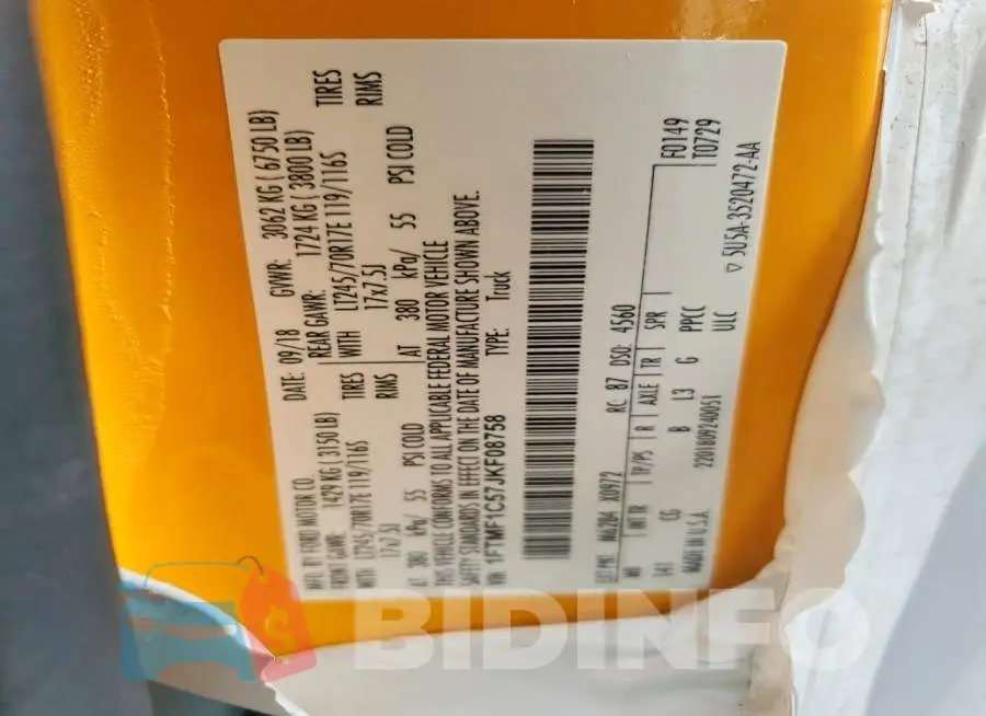 1FTMF1C57JKF08758 Photo# 12