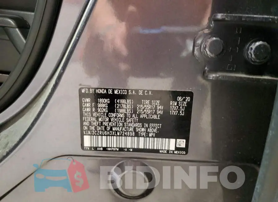 3CZRU6H3XLM724898 Photo# 14