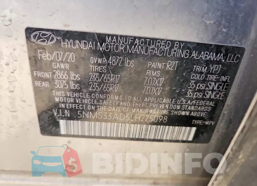 5NMS33AD5LH225098 Photo# 12