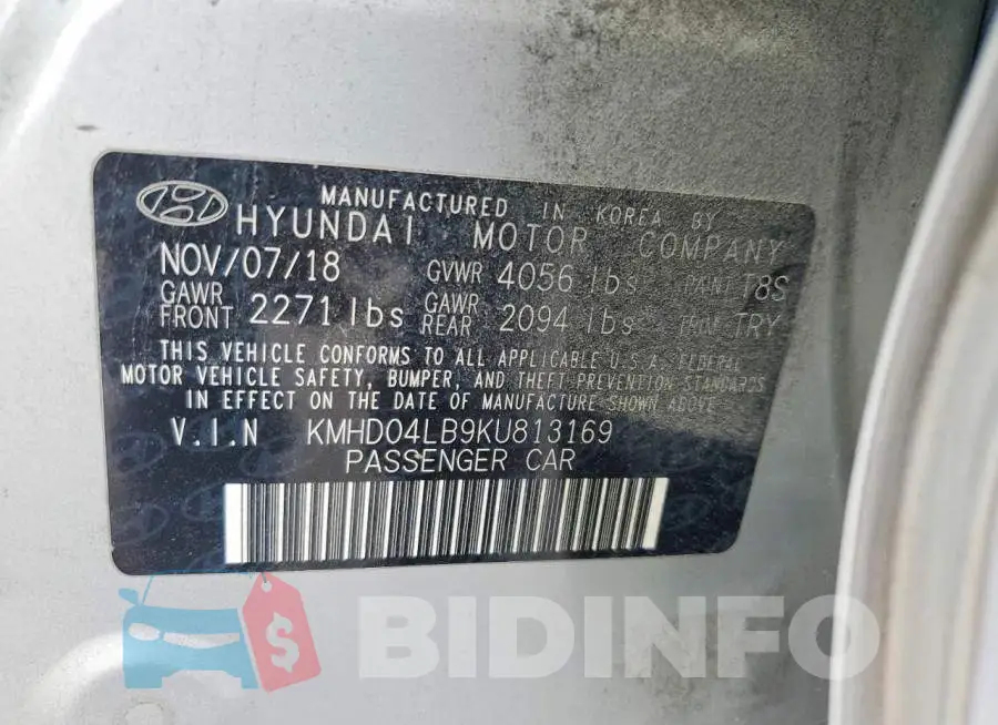 KMHD04LB9KU813169 Photo# 13
