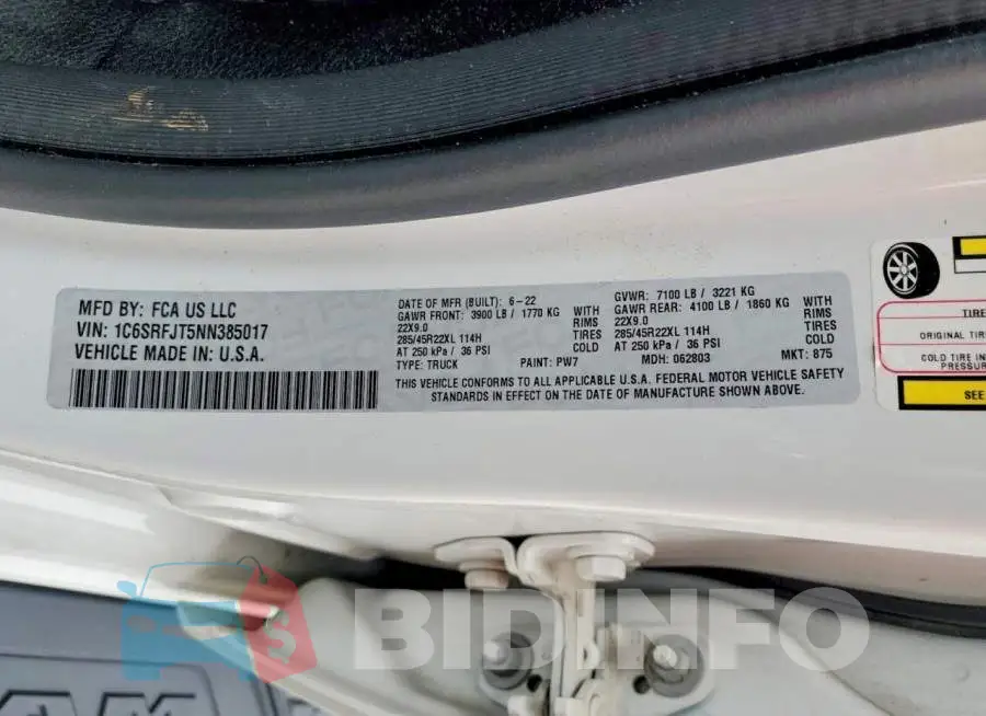 1C6SRFJT5NN385017 Photo# 13