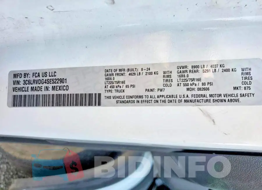 3C6LRVDG4SE522901 Photo# 10